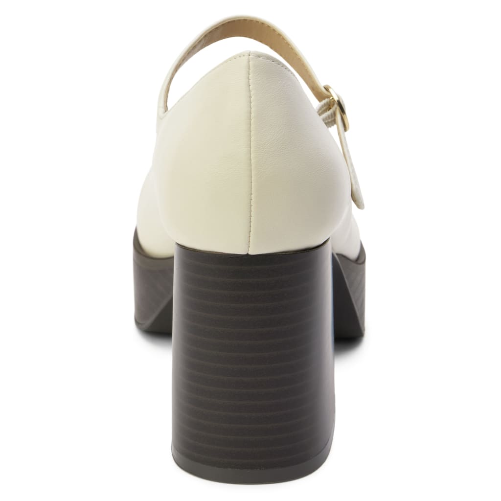 Matilda Platform Heel in Bone